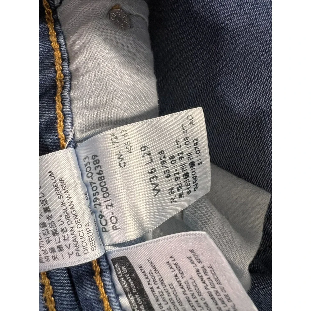 Levis 502 Regular Taper Jeans Mens 36x29 Blue Medium Wash Denim Pants